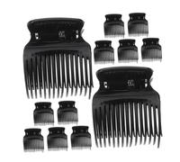 HAMPPLIES Pinzas Para Rulos Calientes 12 Unidades Negras Protección Térmica Para Todo Tipo De Cabello Mujeres y Niñas Uso En Salones y Peinados Diarios