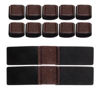 HAMPPLIES Protectores De Suelo Envolventes para Patas De Silla Nailon Resistente Al Desgaste, Color Negro, 12 Unidades, Antideslizantes para Protección Doméstica