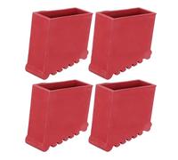 HAMPPLIES Protectores para Patas de Escalera de Goma Antideslizantes, 4 Piezas Talla 12, Interior 8,1 X 3 Cm, Accesorios Aislantes para Escaleras de Tijera, Uso Profesional y