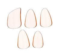 HAMPPLIES Púas para Guzheng Transparentes 5 Piezas Tamaño Mediano Color Naranja, Protectores de Uñas para Práctica, Herramienta Ligera y Duradera para Instrumentos de Cuerda