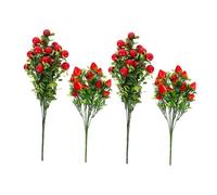 HAMPPLIES Ramas de Fresa Artificial Realista Detalles Auténticos para Decoración del Hogar Bodas y Fiestas sin Mantenimiento Duraderas y Versátiles para Ocasión