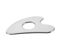 HAMPPLIES Raspador Facial de Acero Inoxidable Forma de Herramienta Reutilizable para Masaje y Gua Sha y Portátil para Cara Cuello y Cuerpo Promueve Circulación y Relajación