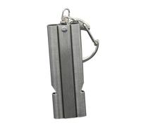 HAMPPLIES Silbato de Acero Inoxidable Doble Tubo Alta Sonoridad para Emergencia y Actividades al Aire Compacto y Resistente para Entrenadores Árbitros y