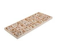 HAMPPLIES sin con Bandeja para Manualidades DIY de Alfabeto Rústicas para Decoración de Clasificación y Creatividad Fiestas y Hogar