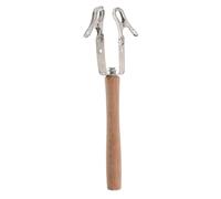 HAMPPLIES Soporte de Moxibustión Portátil con Doble Clip para Varillas de 1.8 Cm, Mango de Madera Resistente al Calor, Dispositivo Antihumo y Antiescaldaduras para Terapia Tradicional
