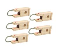 HAMPPLIES Soportes Antiguos De Madera para Ejes De Piano 5 Piezas, Accesorios Duraderos para Afinación y Reparación De Teclados, Herramientas Profesionales para Equipos Musicales