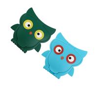 HAMPPLIES Tapa Reutilizable Material Pp Resistente para Toallitas Húmedas para Almacenamiento Protector Diseño de Búho 2 Piezas en Baños y Comedores