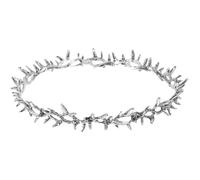 HAMPPLIES Tiaras De Metal Para Mujer, Tiara De Boda Vintage, Una Pieza, Tamaño Mediano, Tono Plata Antigua, Para Novia En Bodas y Fiestas, Accesorio Elegante Sin Accesorios Adicionales