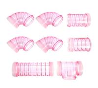 HAMPPLIES Tubo de Laberinto para Conejillos de Indias Túneles para hámster 1 Juego de plástico Rosa para Ratas, fácil de Instalar y Desmontar, Fuera de la Jaula