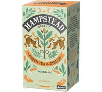 Hampstead Organic Green Tea & Ginger 20 Sobres