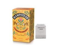 Hampstead® Tea | Té de hierbas ORGÁNICO de cúrcuma y canela | Infusión Biodinámica Especias Cúrcuma Jengibre Canela - 20 Filtros (30 Gr)