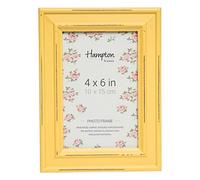 Hampton Frames | Marco de fotos | 10 x 15 cm, amarillo envejecido, madera MDF | Perfil ancho 30 mm, cristal incluido, montaje en pared o sobremesa | Decoración hogar