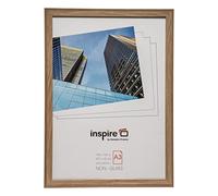 Hampton Frames, marco de fotos A3, 30x42 cm, efecto roble, acrílico sin vidrio, MDF, montaje en pared, para documentos y fotos