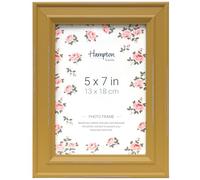 Hampton Frames, marco de fotos Paloma, 13x18 cm, color amarillo, madera envejecida | Cristal, uso en pared o sobremesa, clips de seguridad | Para tus recuerdos
