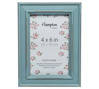 Hampton Frames, marco de fotos Paloma, madera azul 10x15cm | Cristal, soporte pared/mesa, formato vertical u horizontal | Realza y protege tus recuerdos