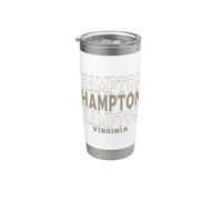 Hampton Virginia vintage Vaso térmico de acero inoxidable de doble pared