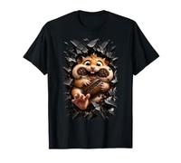 Hámster Adorable Grano de café Gigante patita al Frente 3D Camiseta