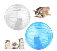 Hamster Ball 2Pcs Hamster Run Ball Hamster Exercise Ball Hamster Exercise Wheel Mini Jogging Running Ball Plastic Pet Rodent Mice Gerbil Jogging Ball Funny Toy Small Animal Pet Exercise Playing
