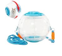 Hamster Ball Large - Juguete portátil de ejercicio silencioso, transparente | Pelota de ejercicio para mascotas, esfera de actividad de balanceo transparente, juguete silencioso para hámster