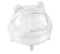 Hamster Baño - Accesorios Chinchilla - Golden Bear Baño Totalmente transparente campo de la cara Anti derrame para Gerbil Otros accesorios para animales pequeños