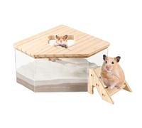 Hamster baño , gran capacidad contenedor para mascotas gerbille ducha excavación inodoro para pequeños animales balcón habitación accesorios
