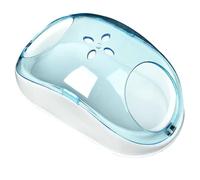 Hamster Bath Tub, Clear Dustproof Sand Box, Spacious Pet Bath House, Easy-Access Design, Sturdy Acrylic Build, Crafted from Long Lasting PP Material, 6.1x3.35x2.76in