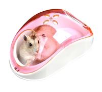 Hamster Bath Tub, Clear Dustproof Sand Box, Spacious Pet Bath House, Easy-Access Design, Sturdy Acrylic Build, Crafted from Long Lasting PP Material, 6.1x3.35x2.76in
