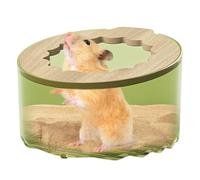 Hamster Bathroom Box - Hamster Sand Bath Container, Sand Bath for Hamster | Cleaning and Bathing Accessories, Sturdy Hamster Sand Box Sand Bath Hamster Lid transparente Design for Dwarf Hamster