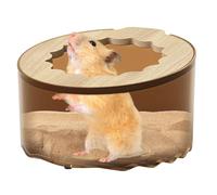 Hamster Bathroom Box - Hamster Sand Bath Container, Sand Bath for Hamster | Cleaning and Bathing Accessories, Sturdy Hamster Sand Box Sand Bath Hamster Lid transparente Design for Dwarf Hamster