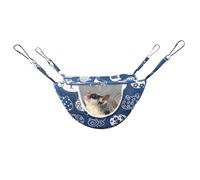 Hamster Bed, Small Animal Cage Accessory, Soft Arctic Velvet Fabric, Ferret Hammock, Hardware Hooks, (211511cm), Perfect for Ferrets, Hamsters, Chinchillas, Sugar Gliders