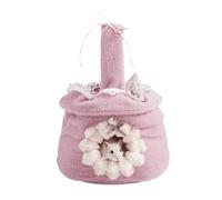 Hamster Bed, Soft Mice Nest, Hangable Pet Couch, Drawstring Closure Warming Multifunctional Cage Decor Portable Handbag Design Safety for Small Animals, 6.3x8.66 Inches