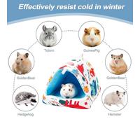 Hamster Bed - Winter Warm Small Animal Nest House, Soft | Ideal For Sleeping, Snuggling, and Climbing, Perfect For Hamsters, Hedgehogs, Sugar Gliders, and Small Pets