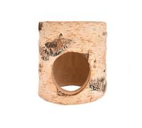 Hamster - Birch Wood 11.5x11 & 16.5x11cm | Natural Hamster Tunnel, Tree Hole Tube, Exercise and Chew Toy | Forest Hollow Trunk Tube For Small Pets To Rest and Play