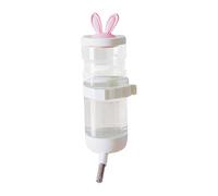 Hamster Bottle, Chinchilla Water Feeder, Leak-Proof Pet Drinker, No-Drip Wall Mount Design Cage Accessory for Bunny, Squirrel, Small Animals, 9,84 x 3,94 pulgadas, Green, White