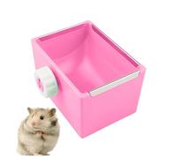 Hamster Bowl, Fixable Treat and Water Dispenser, Small Animal Food Dish, Sturdy & Stable for Dwarf Syrian Hamsters, Gerbils, Mice, Degus, and Other Pets, 7.5x6.5x10.5 cm