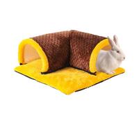 Hamster Bunny Tunnel Bed - Túnel de peluche, casa para animales pequeños, cueva de juego, cama túnel | juguete lavable para animales pequeños como ardillas, chinchillas, conejos o hurones