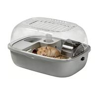 Hamster Cage - 31 x 23,5 x 16 cm Acrylic Hamster House | Portable Small Animal Cage Ventilated Enclosure with Openable Top Clear Viewing Design for HamsterMouse Pets