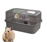 Hamster Cage, Acrylic Transparent Large Hamster Box, Easy to Clean Guinea Cage, Portable Hedgehog Cage for Dwarf Hamsters, Mice & Gerbils Large Hamster Cage, Acrylic Transparent Hamster Box