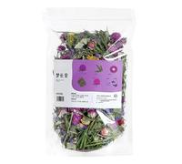 Hamster Cage Bedding, Dried Flower Bedding, Hamster Habitat Decor, Natural Sprays Pet Accessories, Odor Control, Eco Friendly, Soft and Comfortable, 100g,