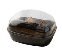 Hamster Cage | Clear Acrylic Hamster Home | Small Animal Habitats For Pet Hamsters, Gerbils, Mice, Includes Water Bottle, Exercise Wheel, Food Dish & Hamster -out