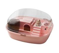 Hamster Cage - Dwarf Hamster Cage,Transparent Large Acrylic | Tank for Gerbils, Mice and Other Small Animals, Includes Water Bottle, Exercise Wheel, out