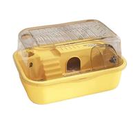 Hamster Cage Gerbil Habitat Enclosure, 13.78x9.84x7.28 Inches Anti Removable Structure, Transparent Airy, Easy Clean Exterior, Small Pet Accessories for Indoor Animal Housing