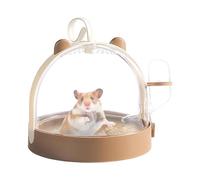 Hamster Cage, Portable Hamster Cage, Small Animal Carrier, Outdoor Small Animal Carrier Featuring a Water Bottle for Convenient Hydration, Safe and Comfortable Travel