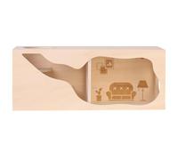 Hamster Cage, Small Animal Habitat for Natural Burrowing, Integrated Enrichment Platforms with Multi-Directional Exploration Function, Hamster Enclosure for Climbing, Play, Small Animals Home Indoor