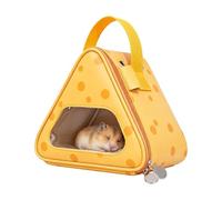 Hamster Carrier, Animal Transport Handbag, 21.5x19x13 cm Portable Bag with Strong Zipper, Travel Tool with Easy Carry, Household Supply Accessory for Ferret Dwarf Hamsters Guinea Hedgehog Chinchilla
