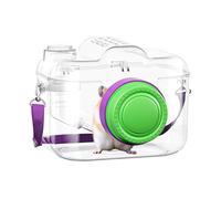 Hamster Carrier, Camera Shape Portable Small Pet Travel Cage for Hamsters Rabbit Chinchillas Ventilated Bunny Carrying Case for Vet Visits Road Trips Camping Outdoor Walking Travel Use