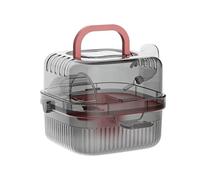 Hamster Carrier Double Layer - Portable Habitat Case for Water Bottles | Safe Travel Cage with Gerbils, Guinea Pigs, Mice, Bunnies, and Small Pets During for Hiking, Camping, Vet Visits, or Road Trips