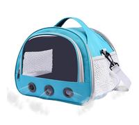Hamster Carrier, Portable Bag for Small Animal, 22x19x18cm/8.66x7.48x7.09 Inches Multifunctional Guinea Carrier, Transparent Window for Guinea Bunny Oxford Cloth + PVC