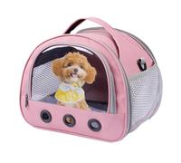 Hamster Carrier, Portable Small Animal Travel Bag, Transparent Window Hand bag with a Comfortable Handle for Hamsters, Guinea Pigs and Other Small Animals, 8.66x7.48x7.09 Inches