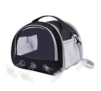 Hamster Carrier, Portable Small Animal Travel Bag, Transparent Window Hand bag with a Comfortable Handle for Hamsters, Guinea Pigs and Other Small Animals, 8.66x7.48x7.09 Inches
